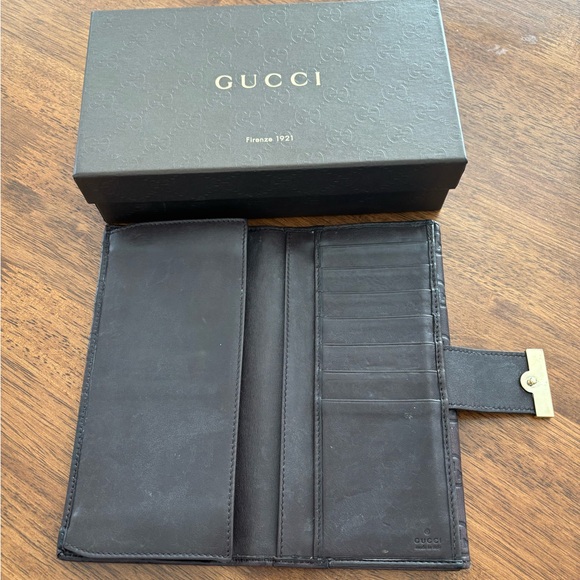 Classic Gucci icon bar Guccissima Wallet - Picture 14 of 16